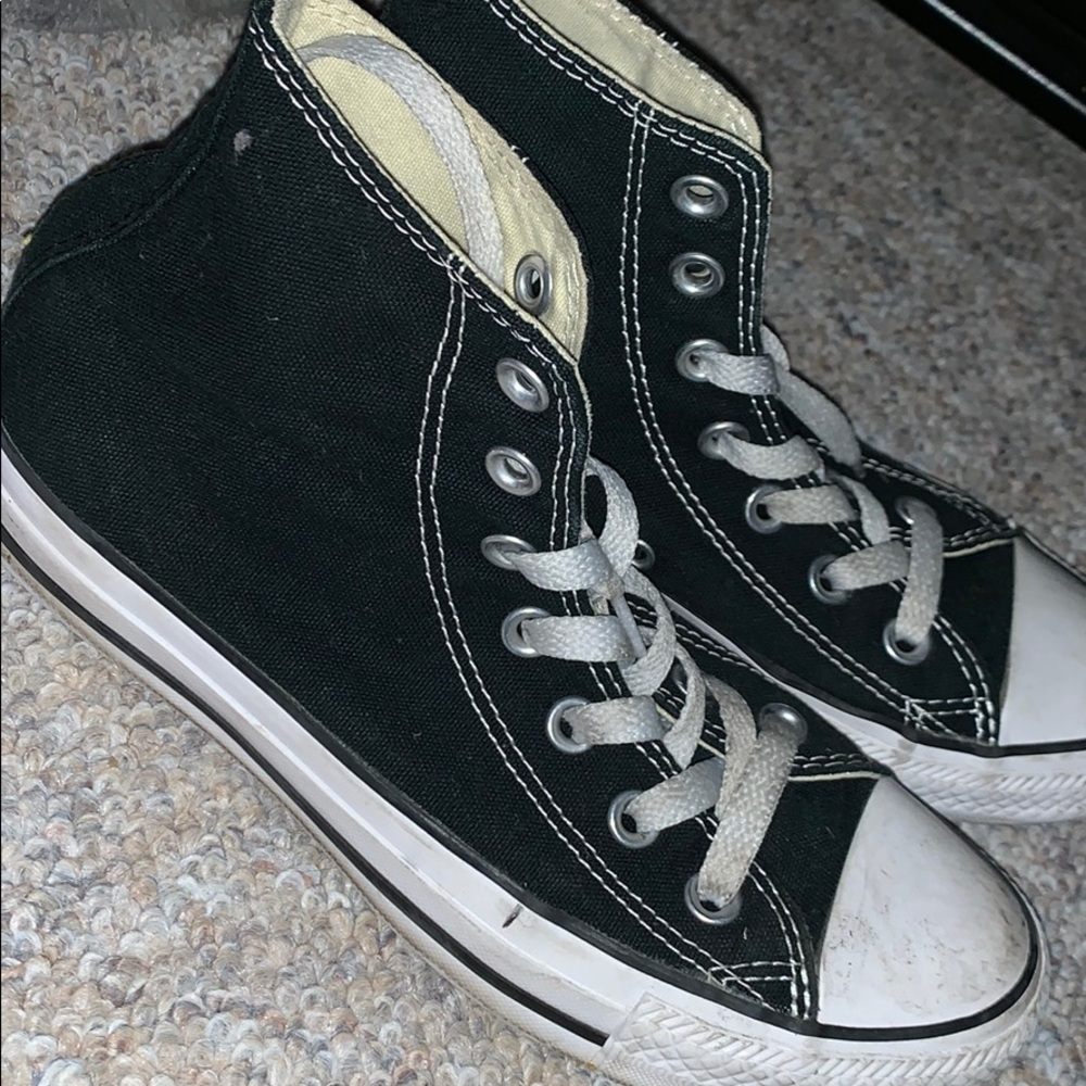 Black high top Converse